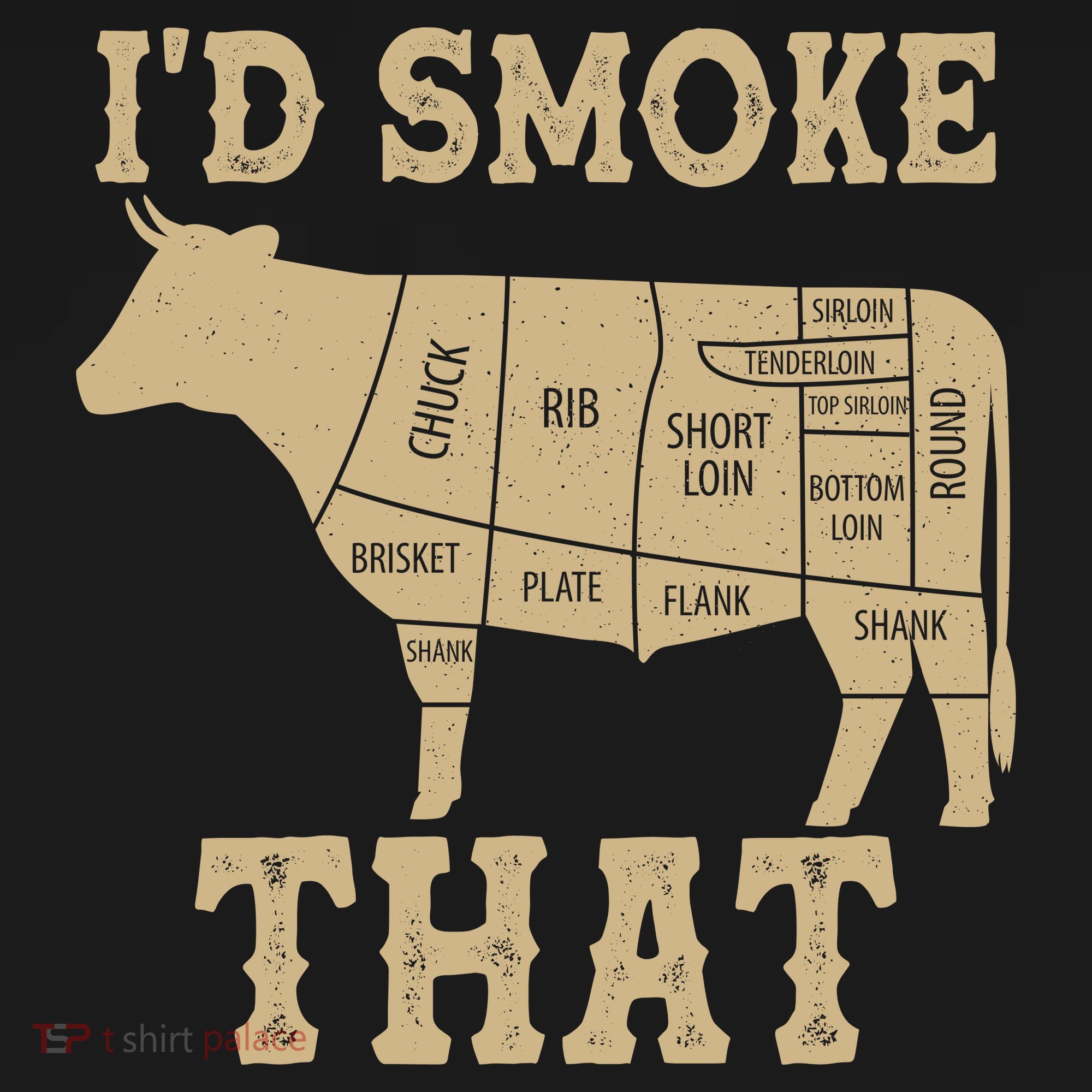Funny I'd Smoke That Cattle Meat Cuts Pajama Set