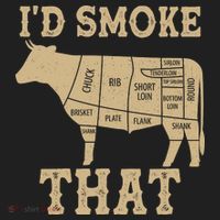 Funny I'd Smoke That Cattle Meat Cuts Tumbler thumb 3