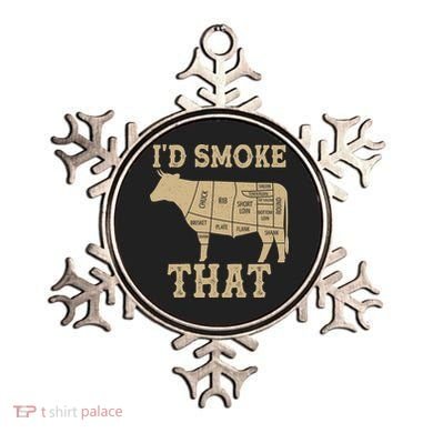 Funny I'd Smoke That Cattle Meat Cuts Ornament
