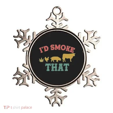 Funny I'd Smoke That Marijuana Leaf Ornament