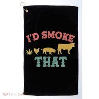 Funny I'd Smoke That Marijuana Leaf Golf Towel thumb 0