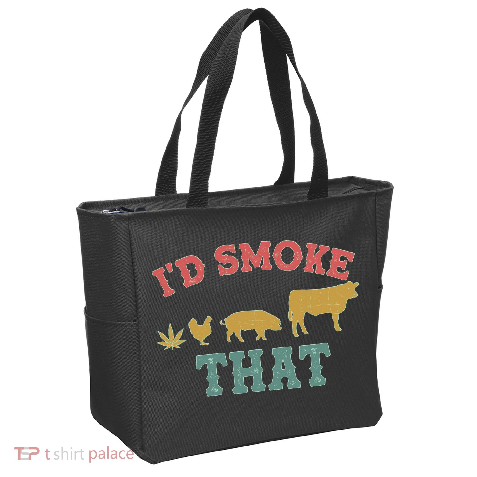 Funny I'd Smoke That Marijuana Leaf Tote Bag