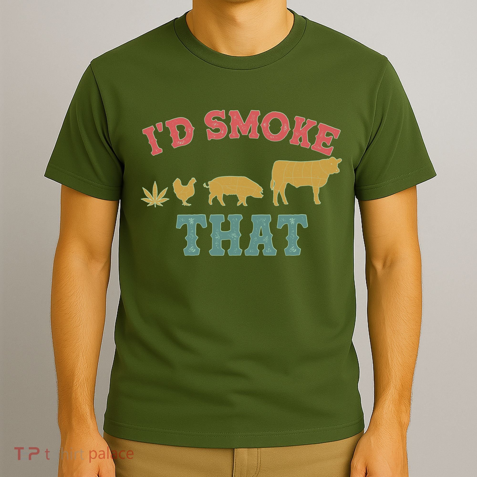 Funny I'd Smoke That Marijuana Leaf T-Shirt