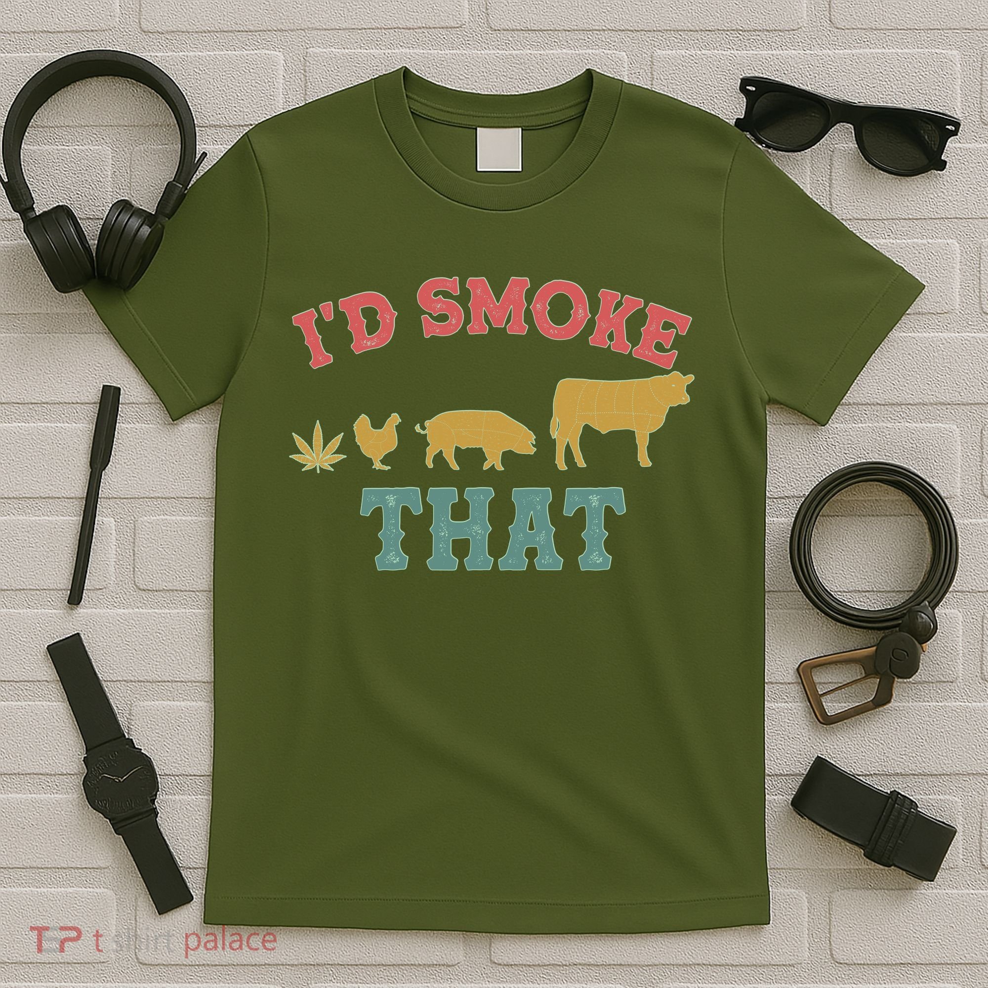Funny I'd Smoke That Marijuana Leaf T-Shirt