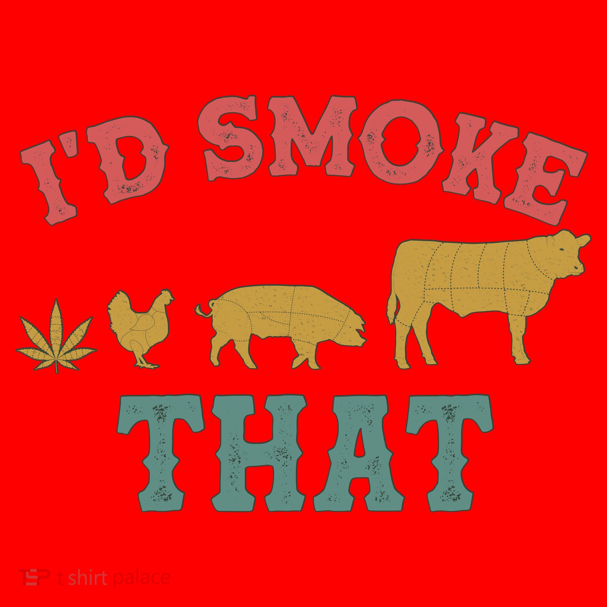 Funny I'd Smoke That Marijuana Leaf Santa Hat