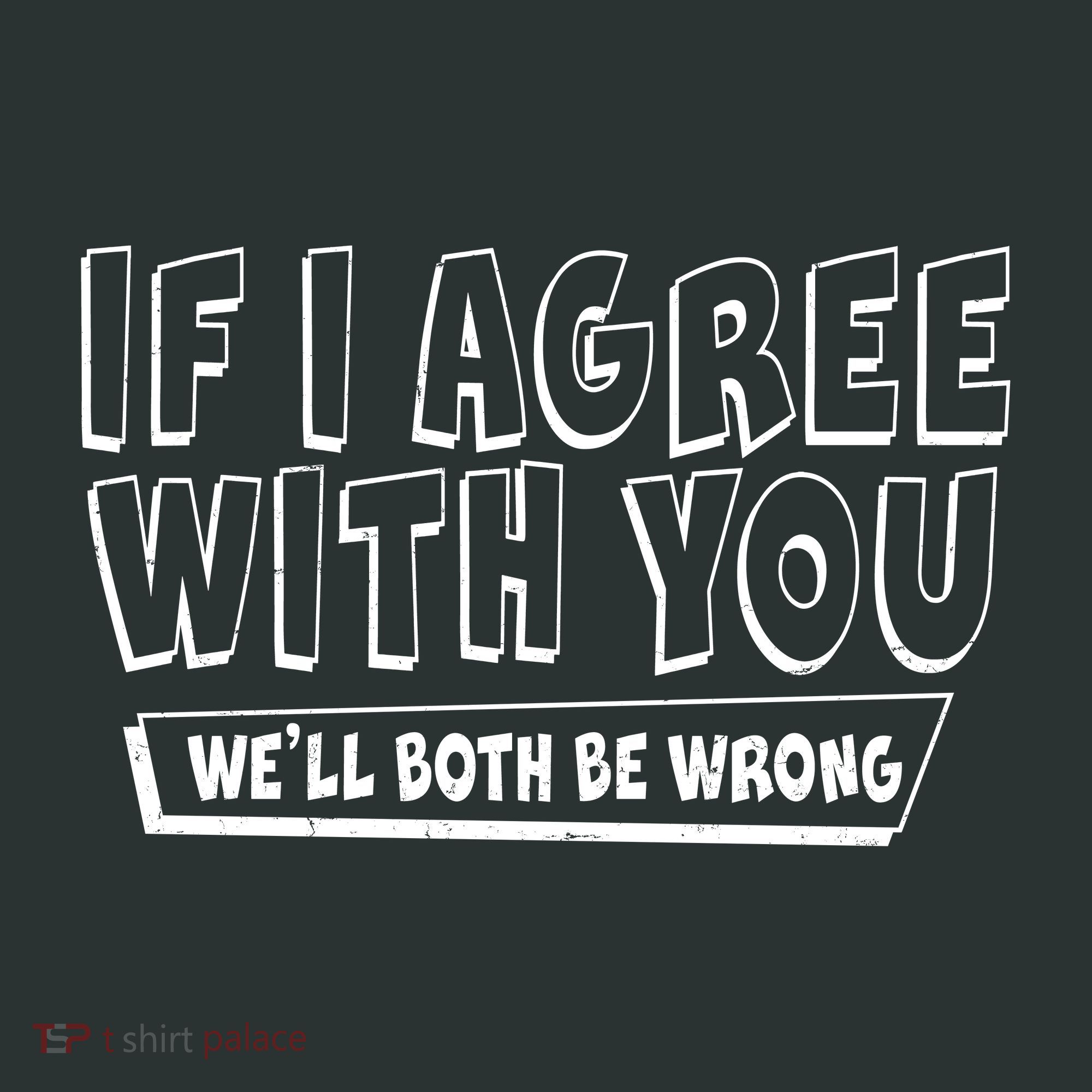 Funny If I Agree With You - We'll Both Be Wrong  Hoodie