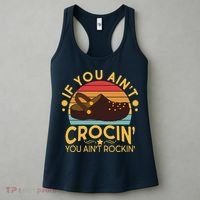 Funny If You Ain't Crocin' You Ain't Rockin' Women's Tank Top thumb 3
