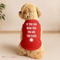 Funny If You Can Read This You Are Too Close Doggie Tank thumb 2