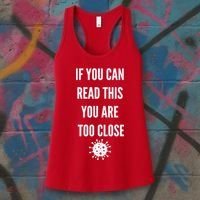 Funny If You Can Read This You Are Too Close Women's Tank Top thumb 3