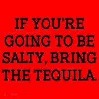 Funny If You're Going To Be Salty Bring The Tequila Santa Hat thumb 1