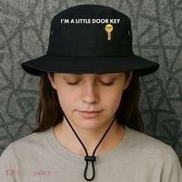Funny I'm A Little Door Key Bucket Hat thumb 3