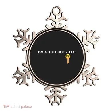 Funny I'm A Little Door Key Ornament