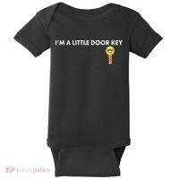 Funny I'm A Little Door Key Baby Bodysuit thumb 0