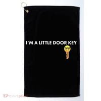 Funny I'm A Little Door Key Golf Towel thumb 0