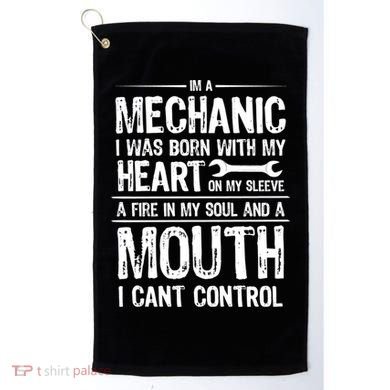 Funny I'm A Mechanic Quote Golf Towel