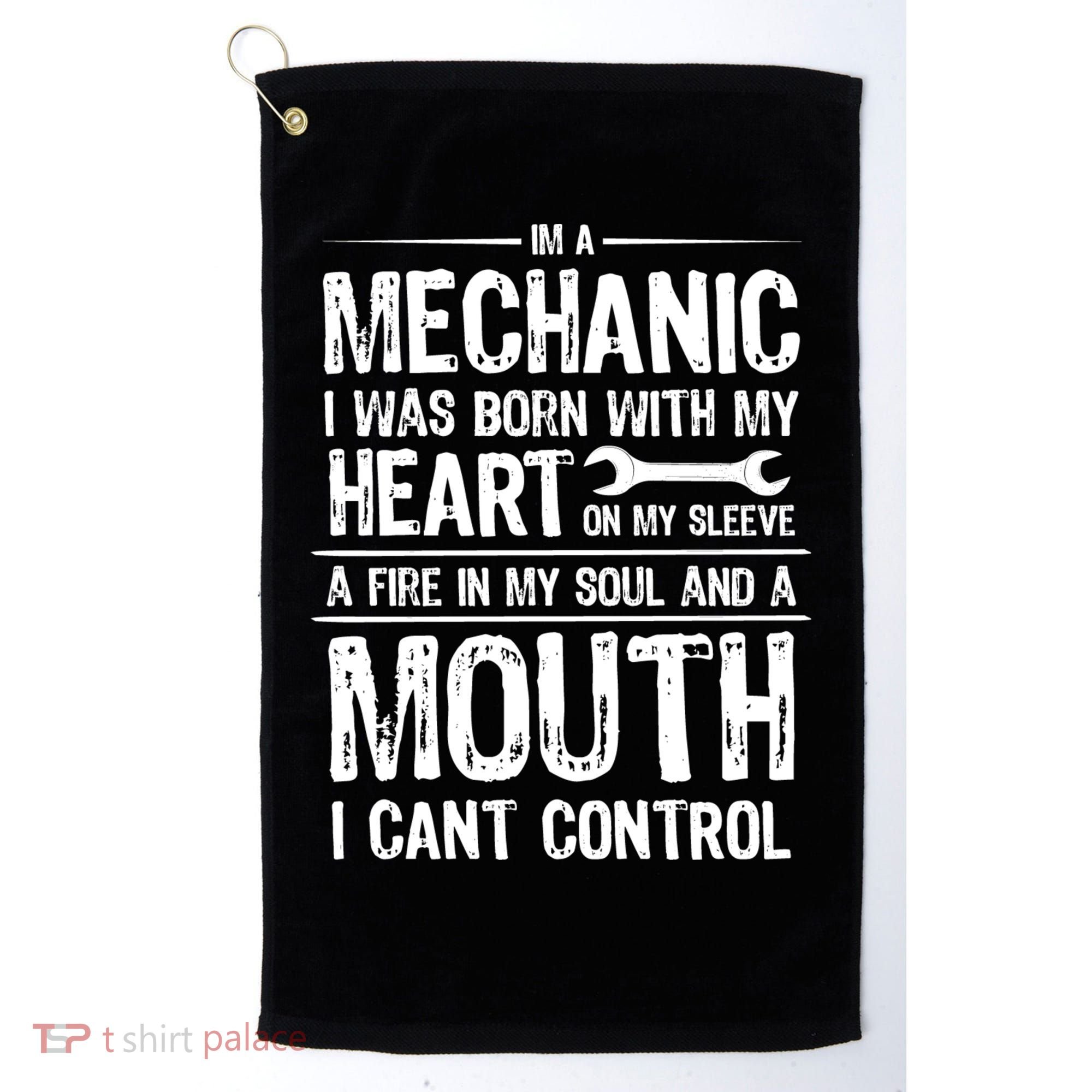 Funny I'm A Mechanic Quote Golf Towel