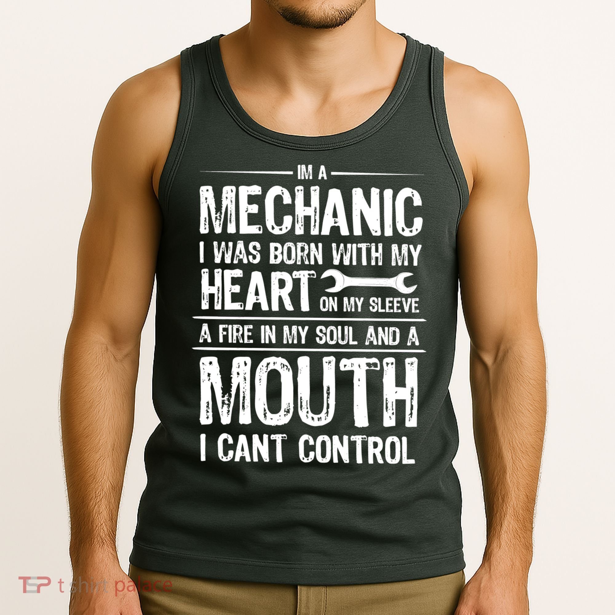 Funny I'm A Mechanic Quote Tank Top