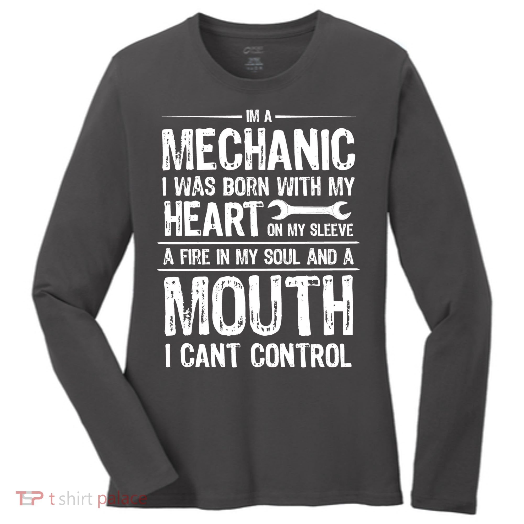 Funny I'm A Mechanic Quote Women's Long Sleeve Shirt
