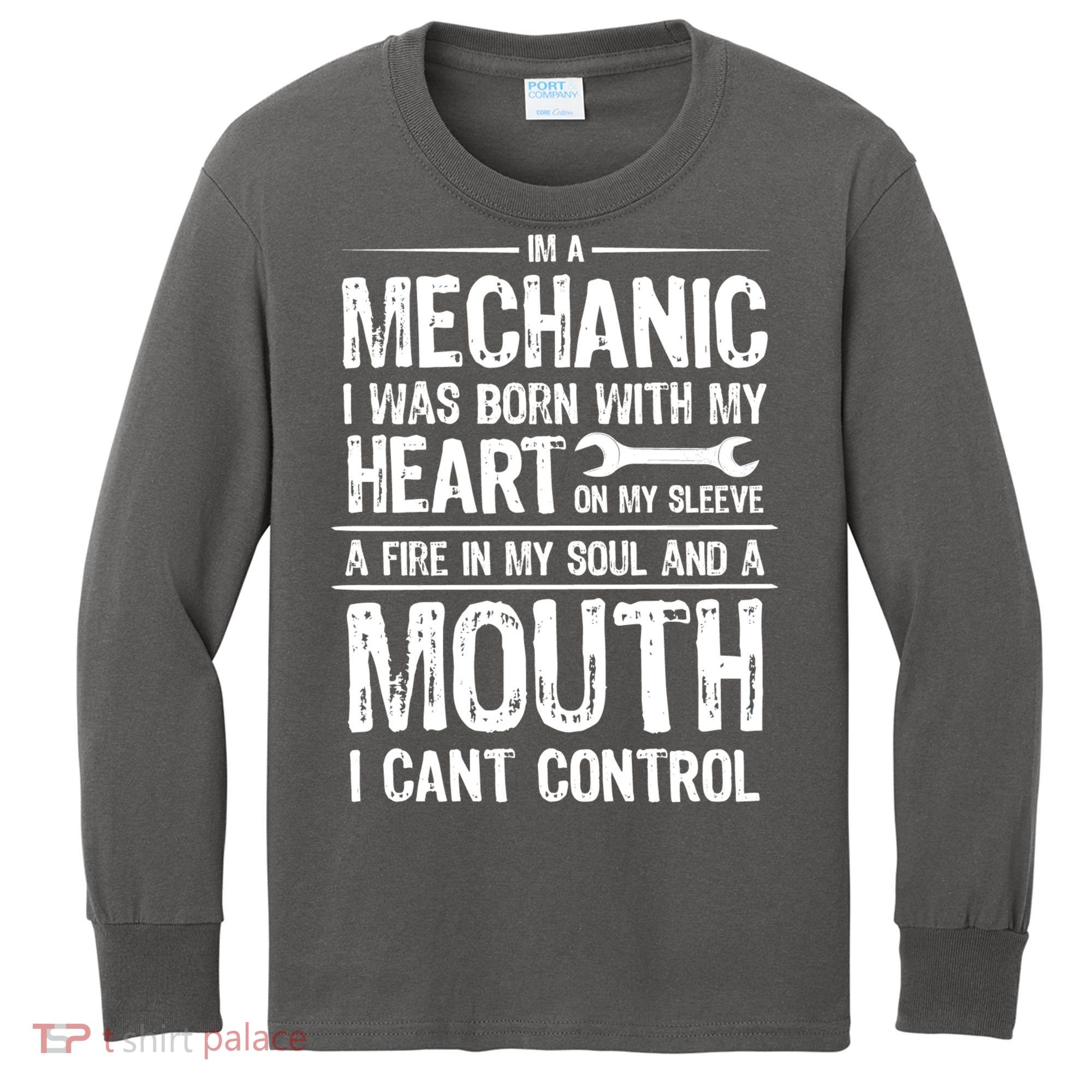 Funny I'm A Mechanic Quote Kids Long Sleeve Shirt