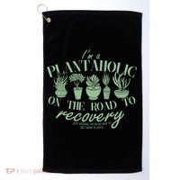 Funny I'm A Plantaholic On the Road To Recovery Golf Towel thumb 0