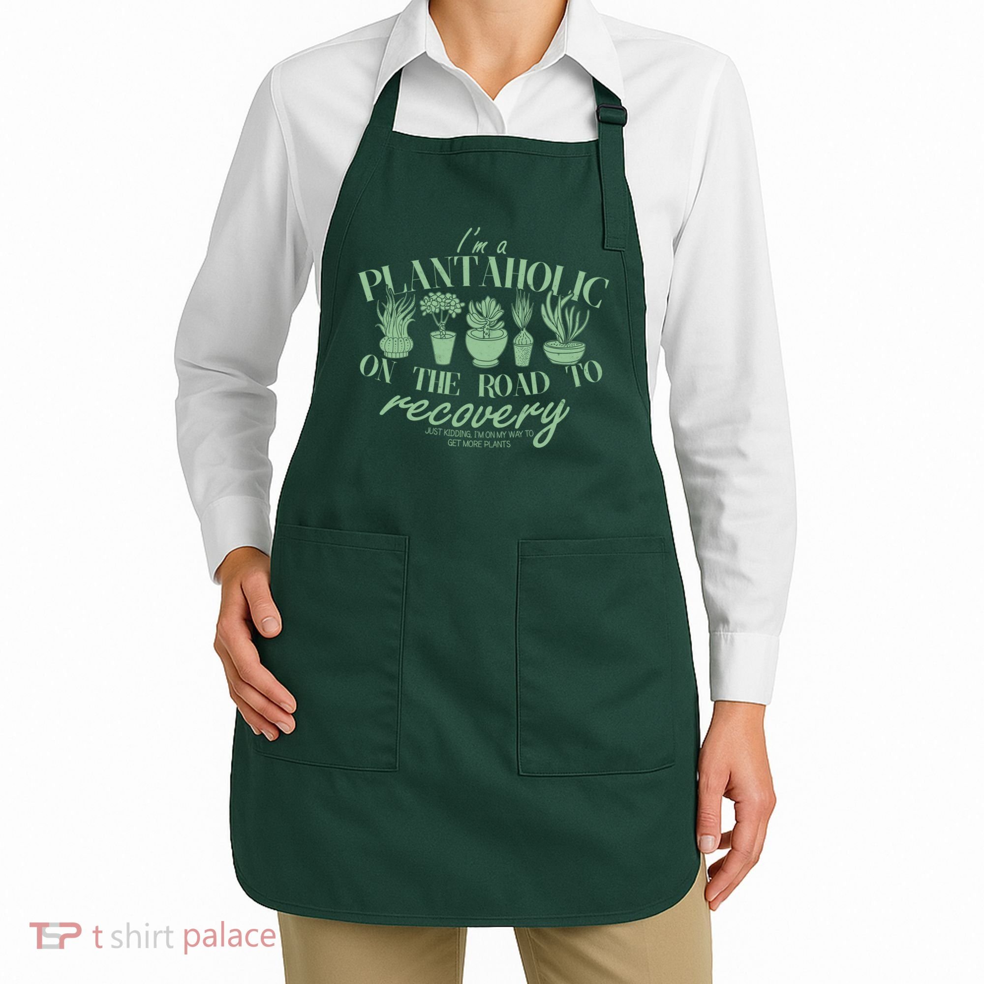 Funny I'm A Plantaholic On the Road To Recovery Apron