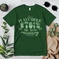 Funny I'm A Plantaholic On the Road To Recovery Premium T-Shirt thumb 2