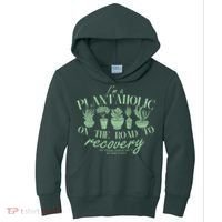 Funny I'm A Plantaholic On the Road To Recovery Kids Hoodie thumb 0