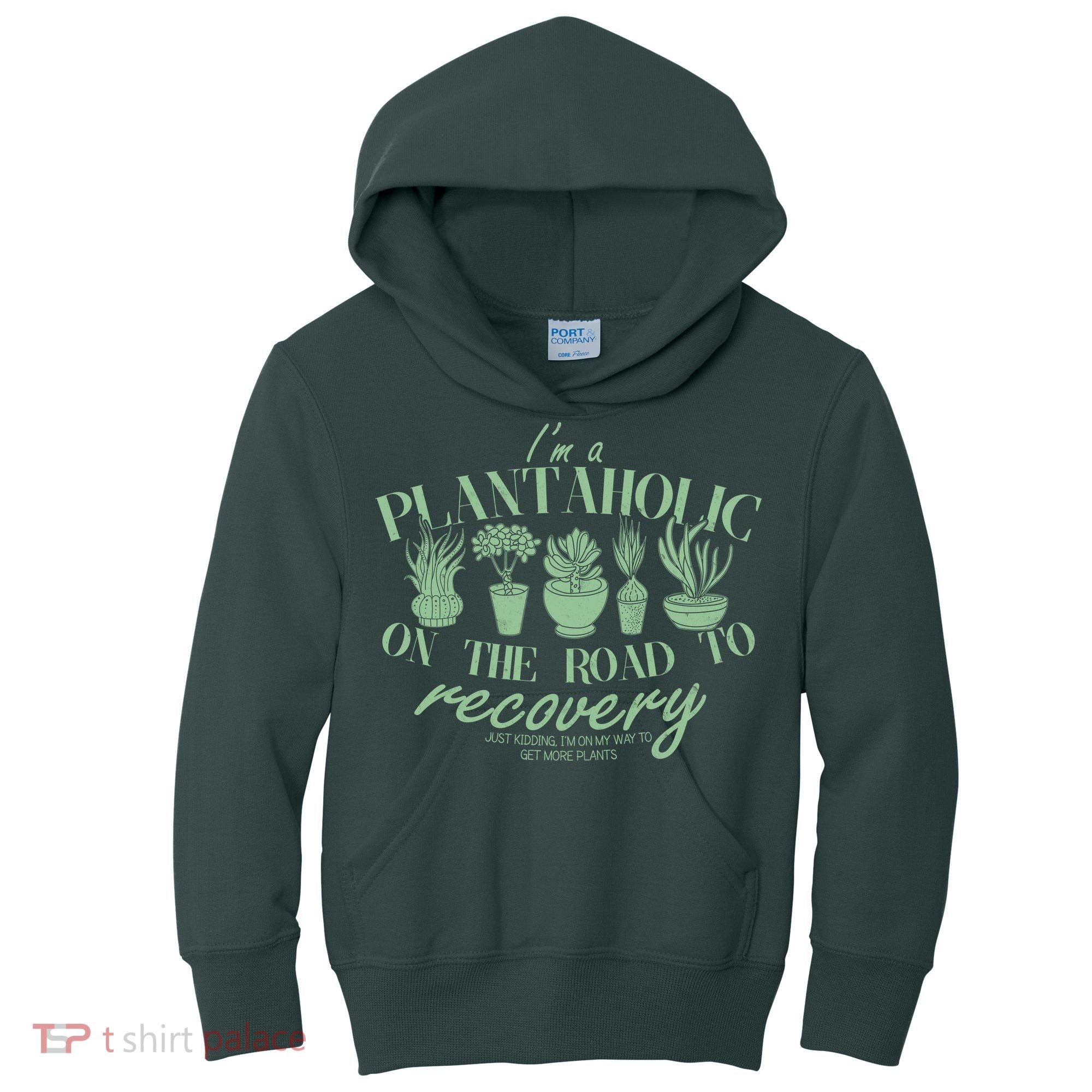 Funny I'm A Plantaholic On the Road To Recovery Kids Hoodie