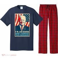 Funny I'm Joe Biden And I Forgot This Message Pajama Set thumb 0