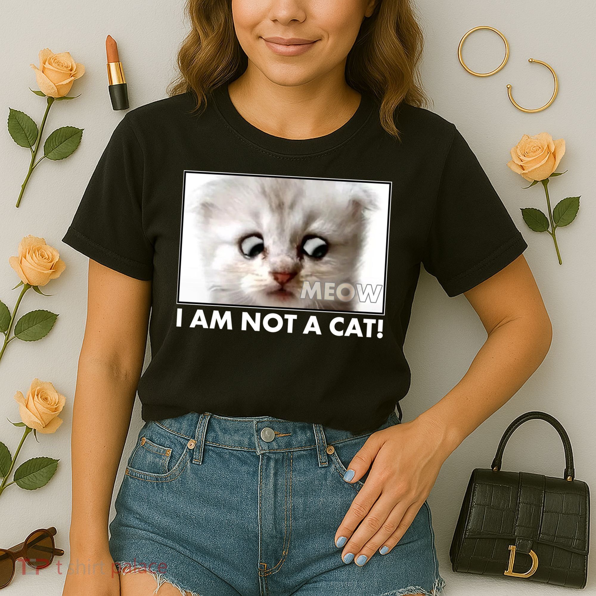 Funny I'm Not A Cat Zoom Lawyer Cat Meme Comfort Colors Boxy T-Shirt