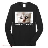 Funny I'm Not A Cat Zoom Lawyer Cat Meme Long Sleeve Shirt thumb 0
