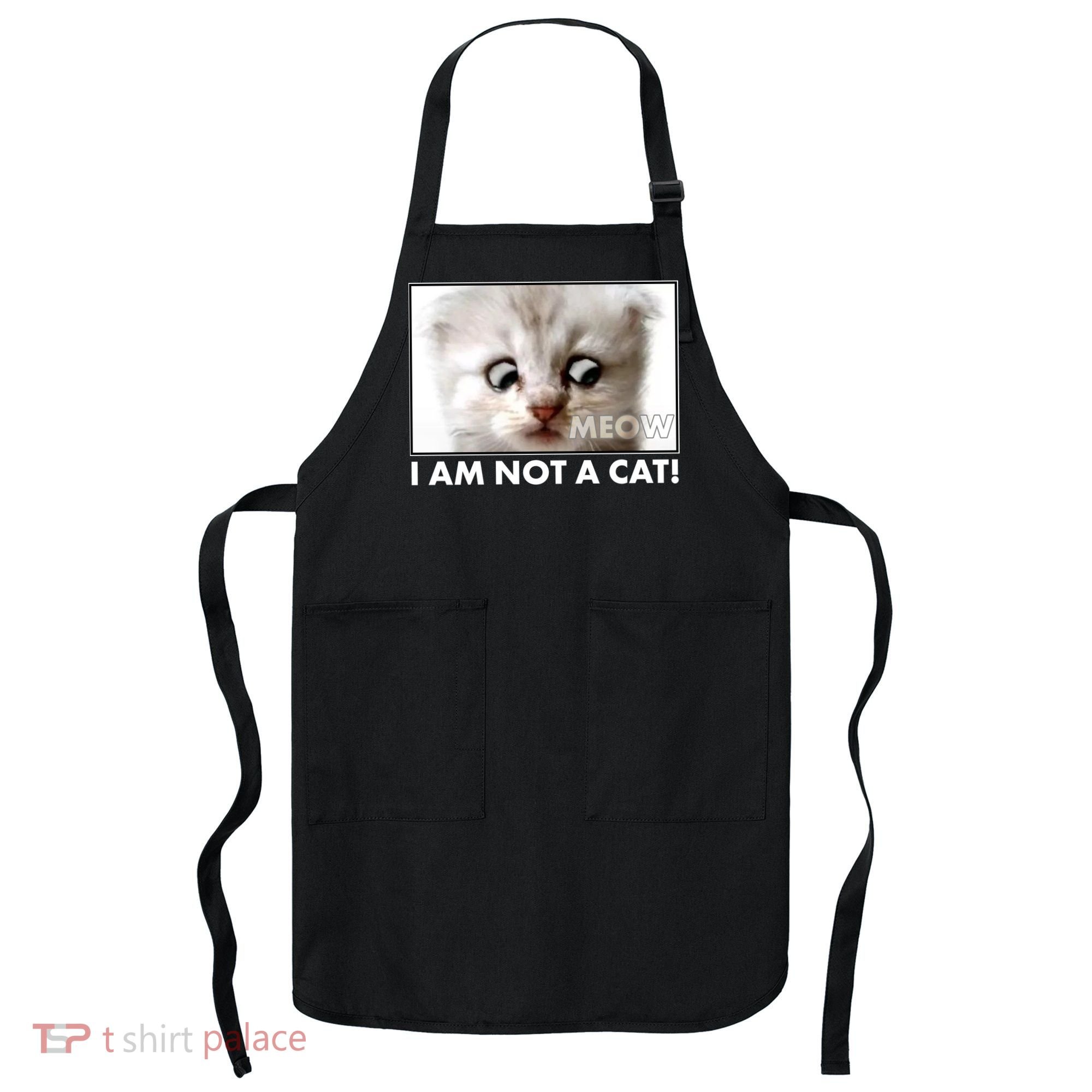 Funny I'm Not A Cat Zoom Lawyer Cat Meme Apron