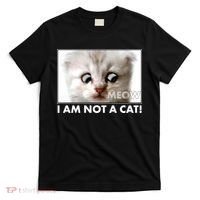 Funny I'm Not A Cat Zoom Lawyer Cat Meme T-Shirt thumb 0