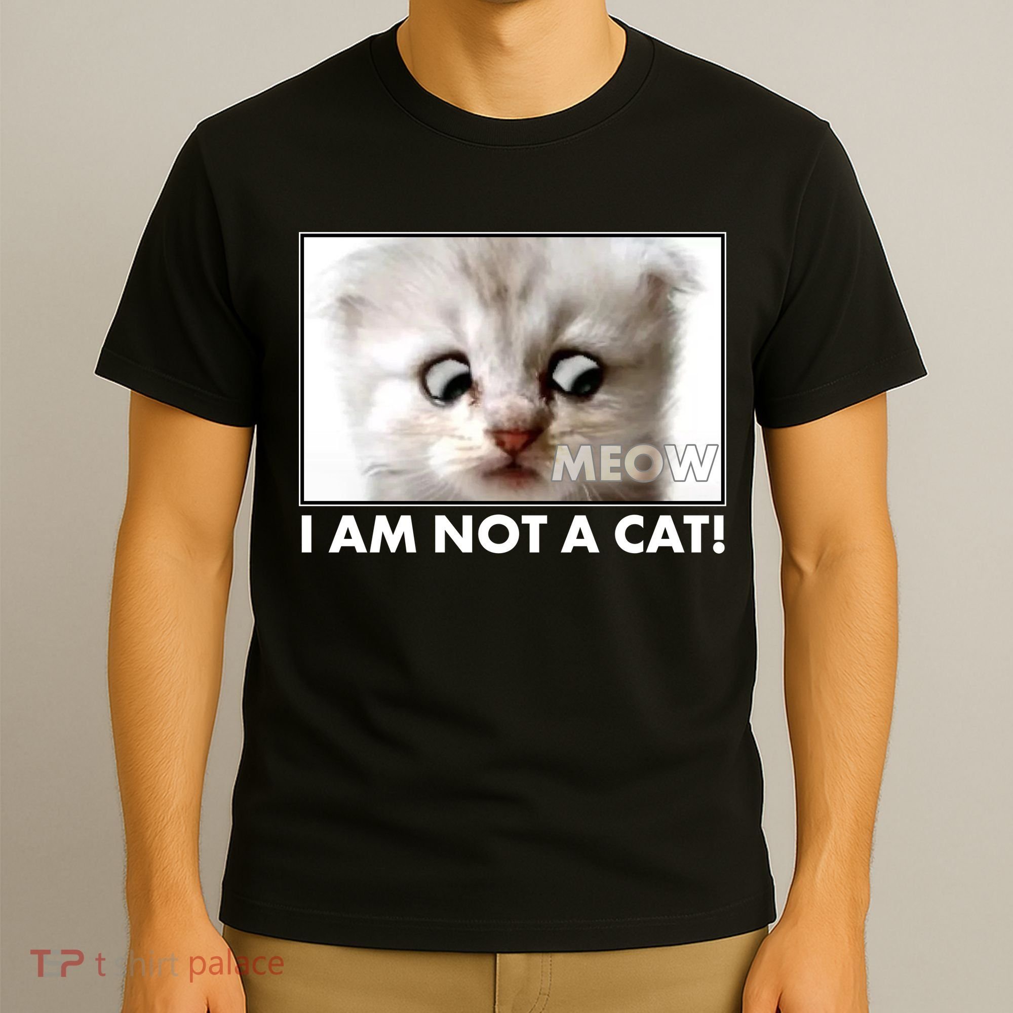 Funny I'm Not A Cat Zoom Lawyer Cat Meme T-Shirt