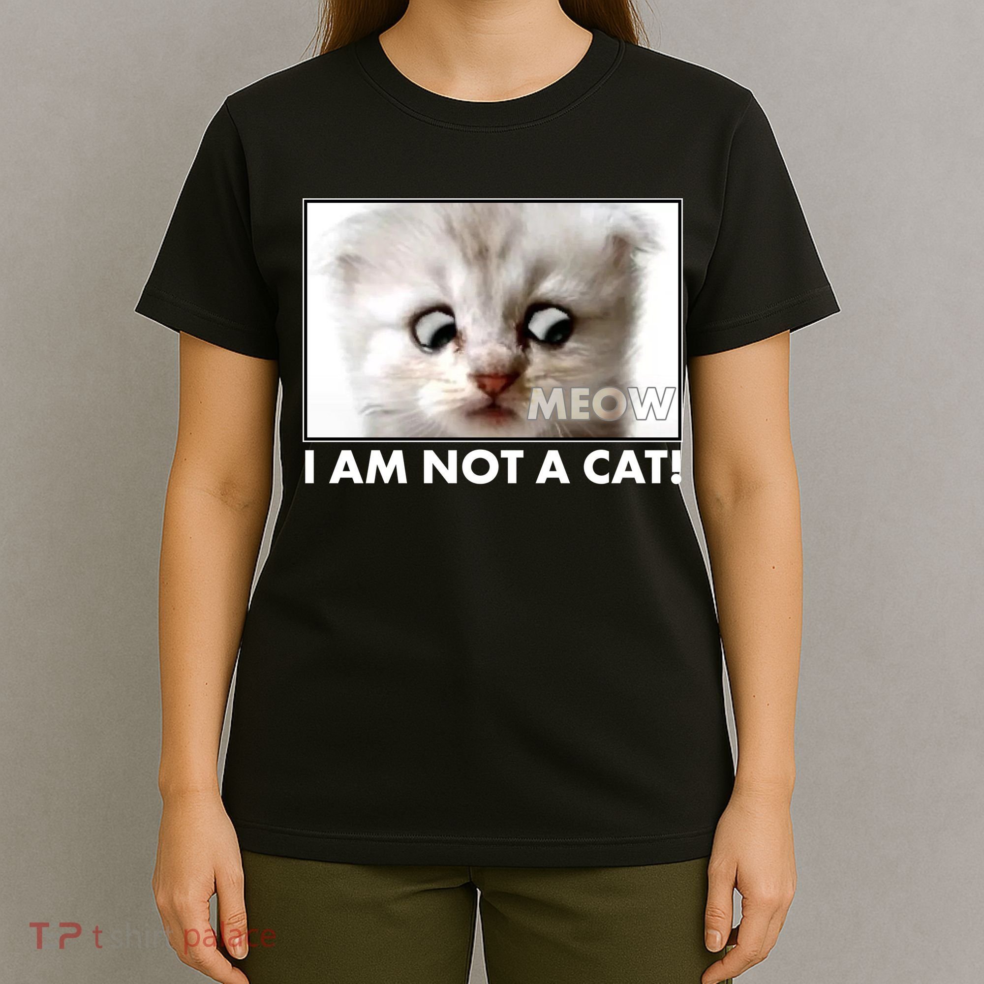 Funny I'm Not A Cat Zoom Lawyer Cat Meme T-Shirt