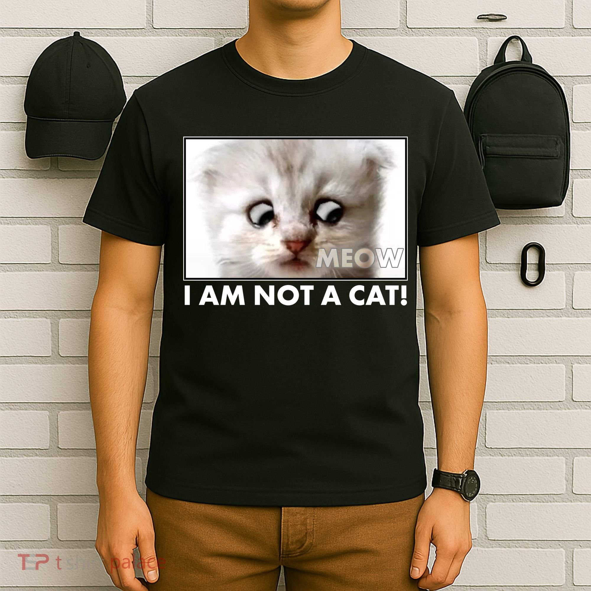 Funny I'm Not A Cat Zoom Lawyer Cat Meme T-Shirt