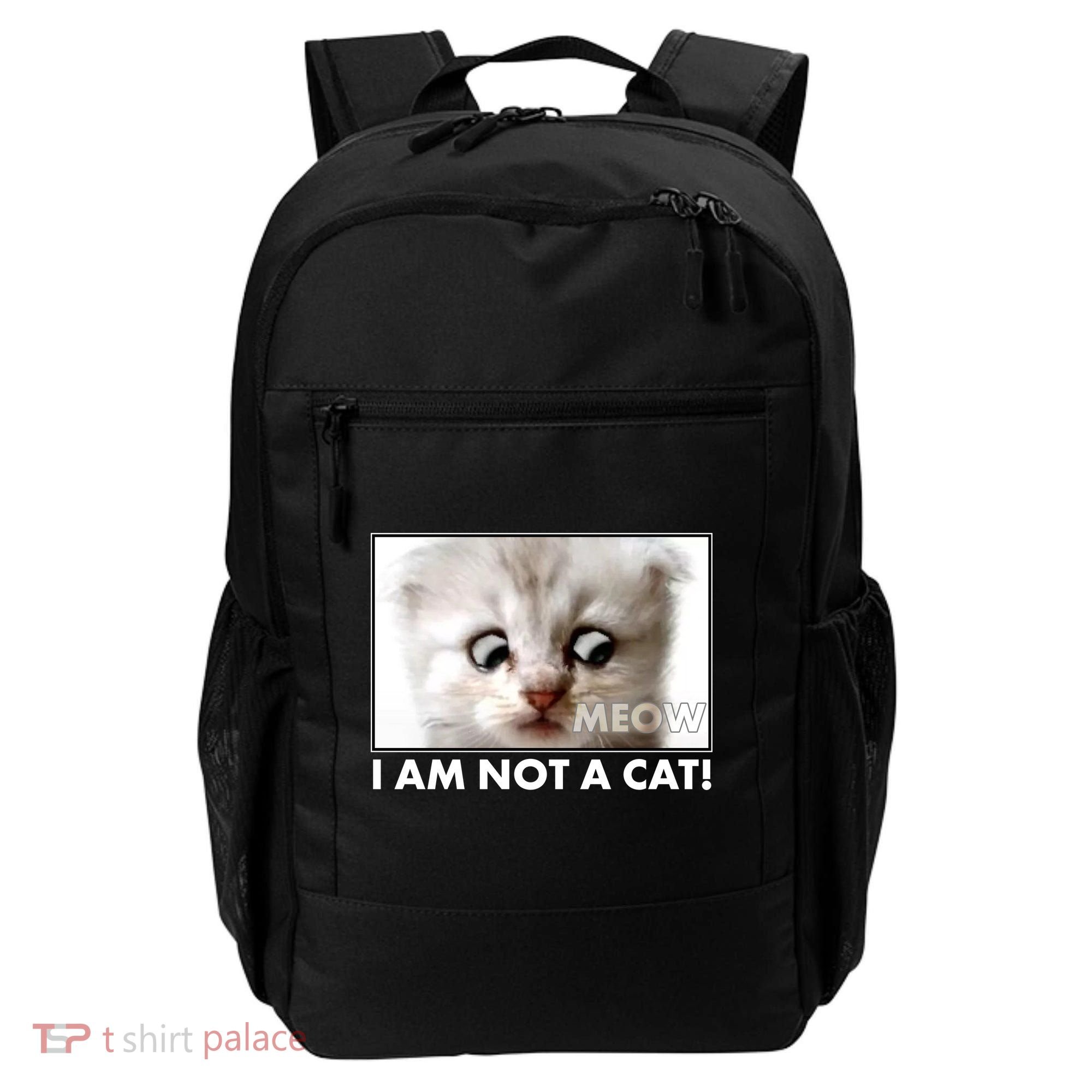 Funny I'm Not A Cat Zoom Lawyer Cat Meme Backpack