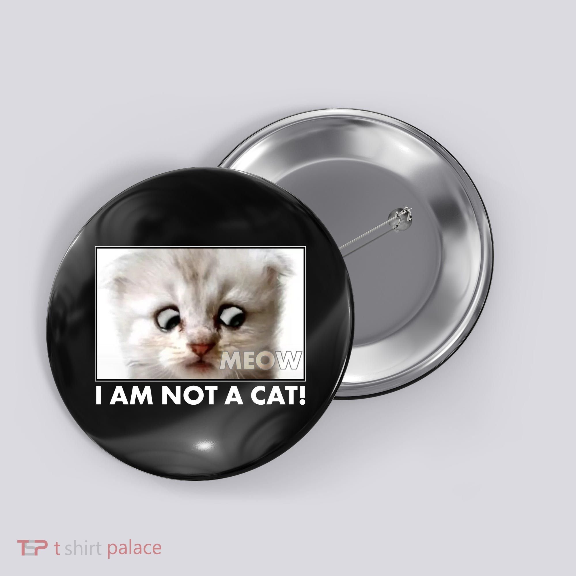 Funny I'm Not A Cat Zoom Lawyer Cat Meme Button