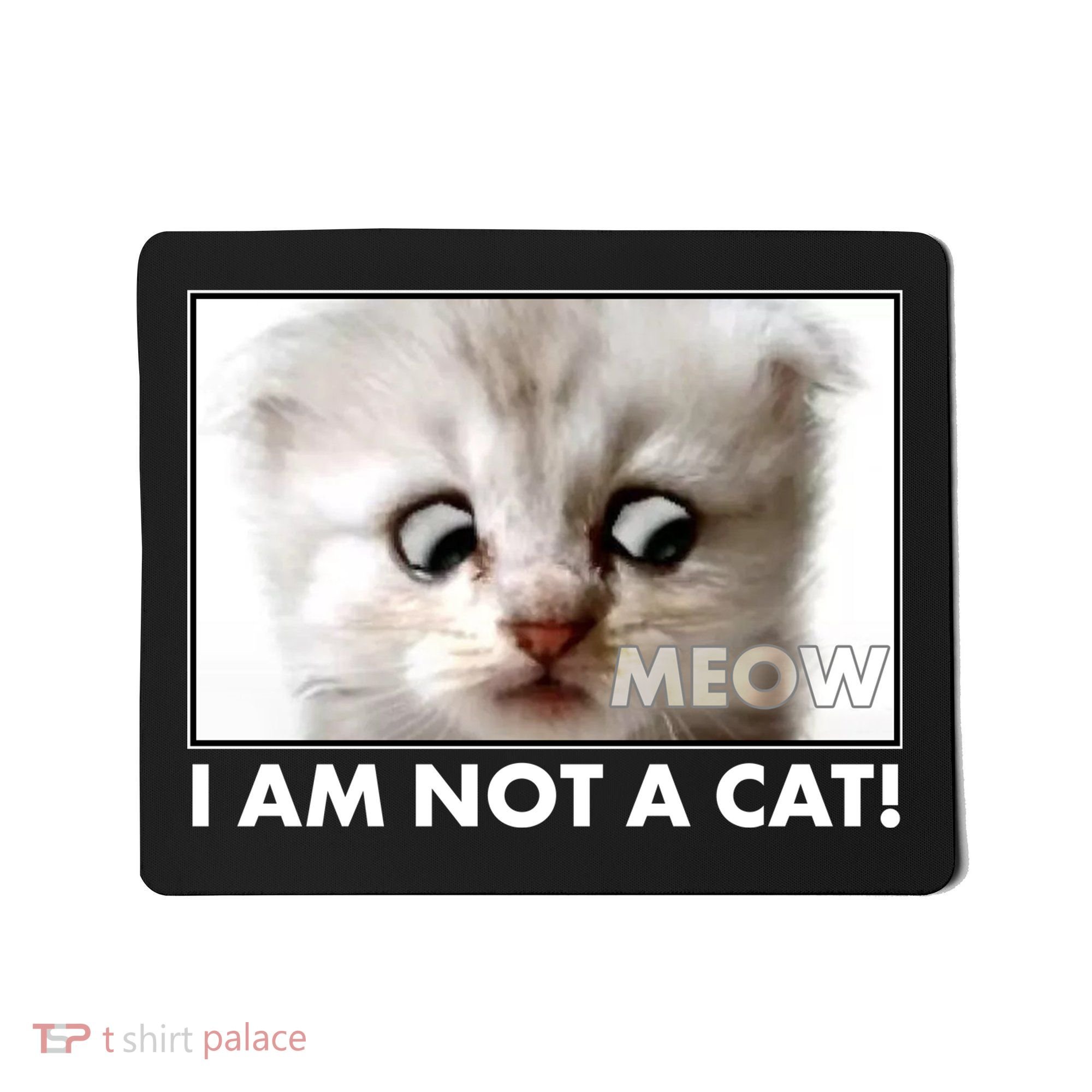 Funny I'm Not A Cat Zoom Lawyer Cat Meme Mousepad