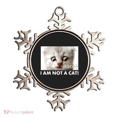 Funny I'm Not A Cat Zoom Lawyer Cat Meme Ornament