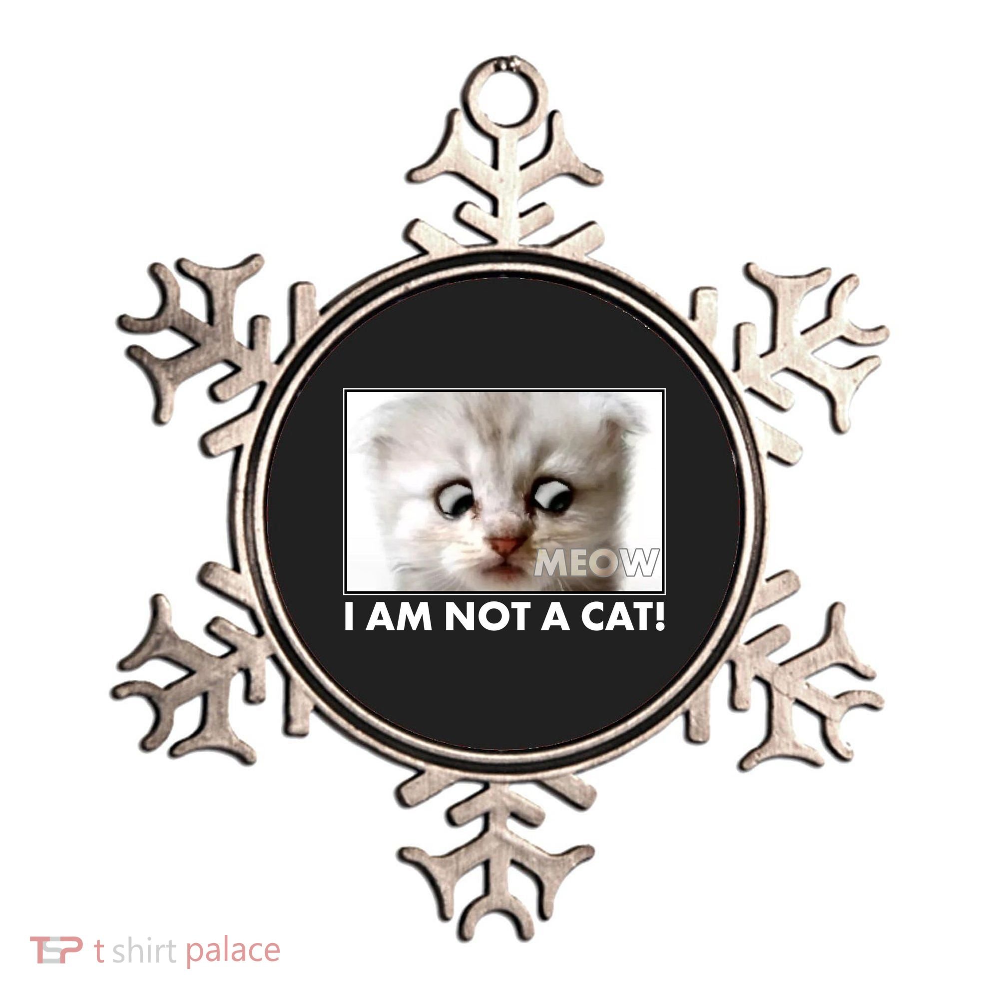 Funny I'm Not A Cat Zoom Lawyer Cat Meme Ornament