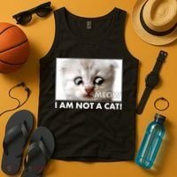 Funny I'm Not A Cat Zoom Lawyer Cat Meme Tank Top thumb 4