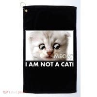 Funny I'm Not A Cat Zoom Lawyer Cat Meme Golf Towel thumb 0