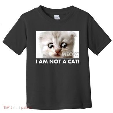 Funny I'm Not A Cat Zoom Lawyer Cat Meme Toddler T-Shirt