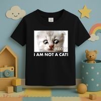 Funny I'm Not A Cat Zoom Lawyer Cat Meme Toddler T-Shirt thumb 3