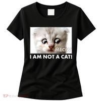 Funny I'm Not A Cat Zoom Lawyer Cat Meme Women's T-Shirt thumb 0