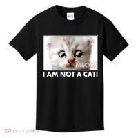 Funny I'm Not A Cat Zoom Lawyer Cat Meme Kids T-Shirt thumb 0