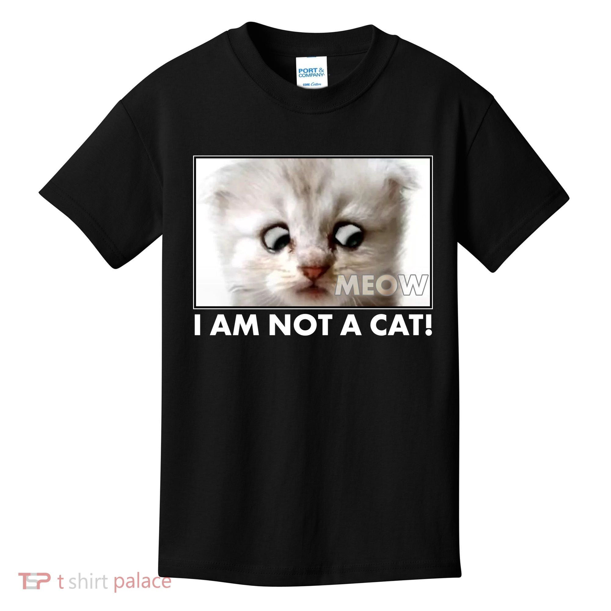 Funny I'm Not A Cat Zoom Lawyer Cat Meme Kids T-Shirt