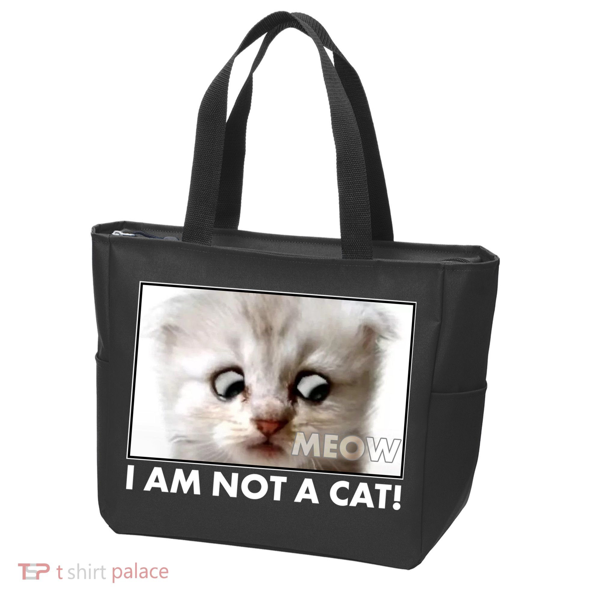 Funny I'm Not A Cat Zoom Lawyer Cat Meme Tote Bag