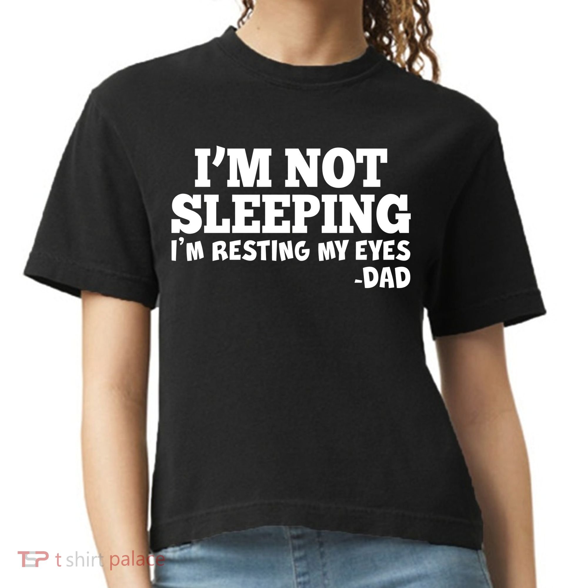 Funny I'm Not Sleeping Dad Comfort Colors Boxy T-Shirt